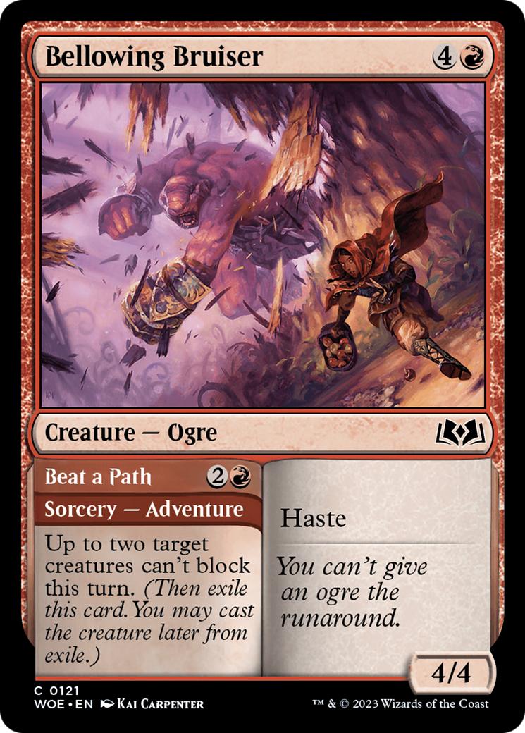 Image of Bellowing Bruiser (WOE-121) - Wilds of Eldraine Foil