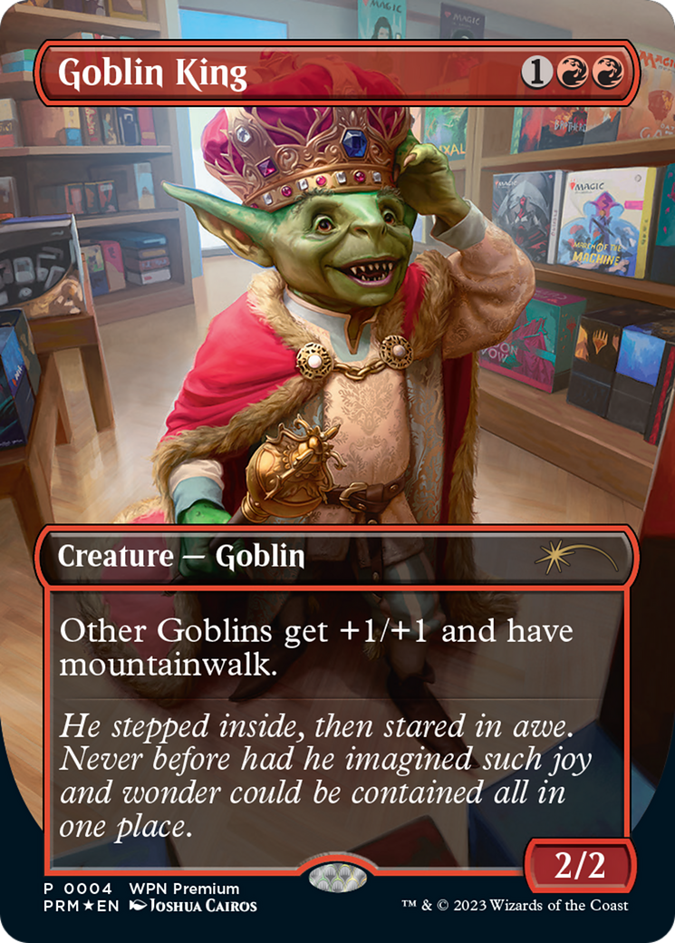 Image of Goblin King (WPN-004) - Wizards Play Network 2024 (Borderless) Foil