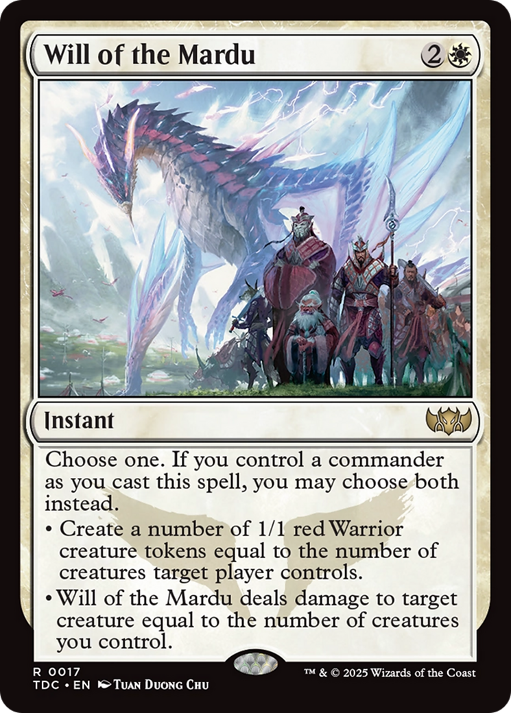 Image of Will of the Mardu (TDC-017) - Commander: Tarkir: Dragonstorm