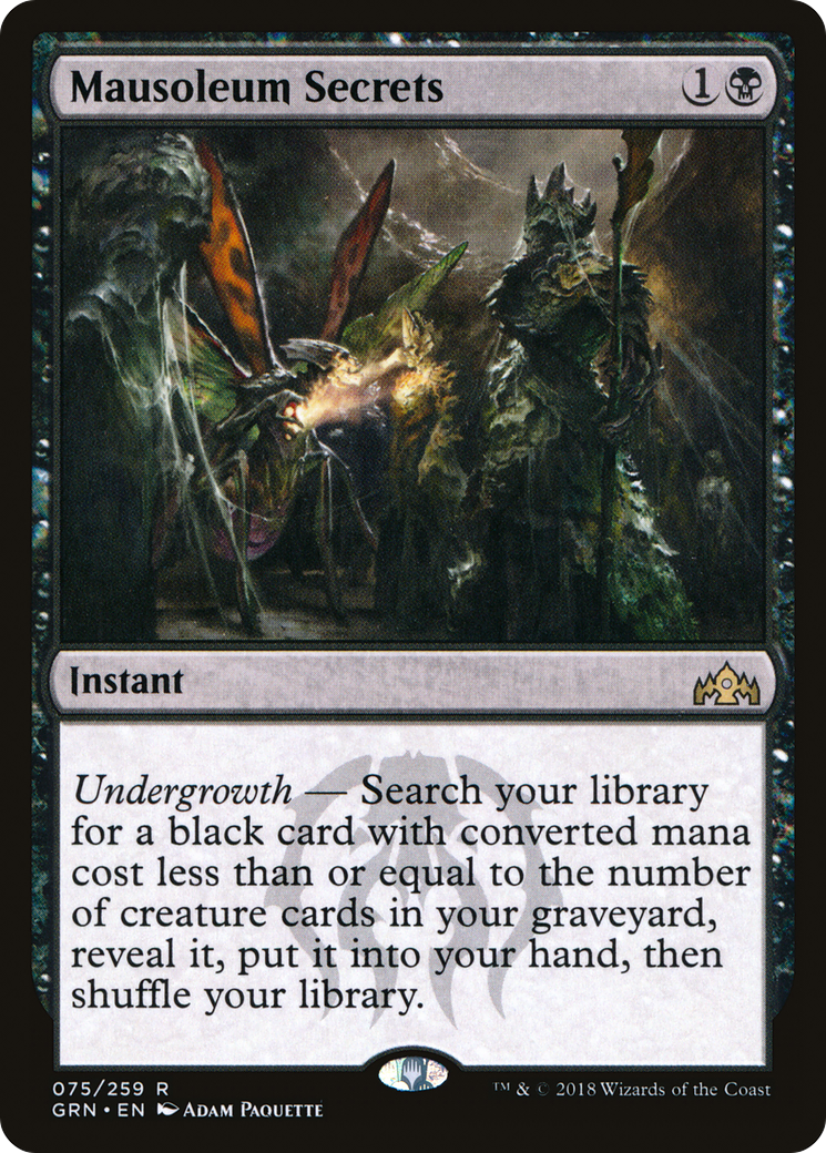 Image of Mausoleum Secrets (GRN-075) - Guilds of Ravnica Foil