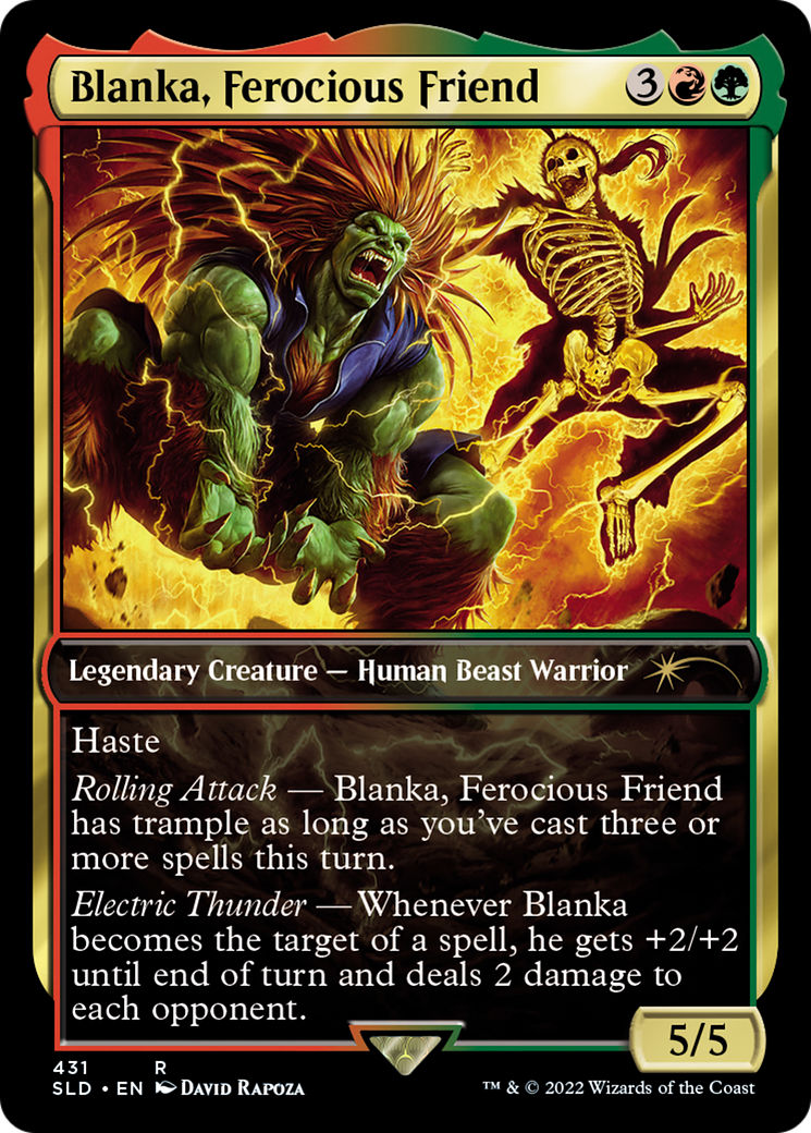 Image of Blanka, Ferocious Friend (SLD-431) - Secret Lair Drop / Blanka, Ferocious Friend