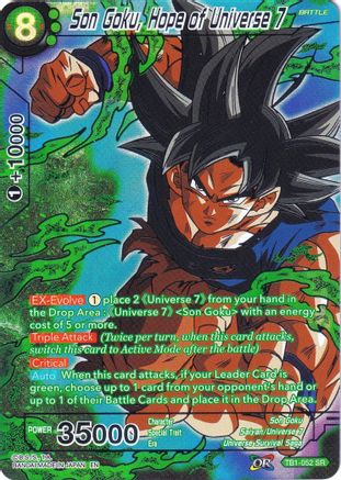 Image of Son Goku, Hope of Universe 7 (TB1-052) - Collectors Selection Vol 2 Foil