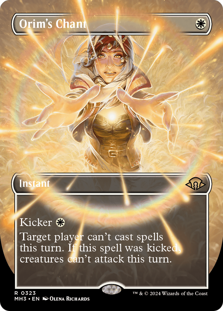Image of Orim's Chant (Borderless) (MH3-323) - Modern Horizons 3 (Borderless) Foil