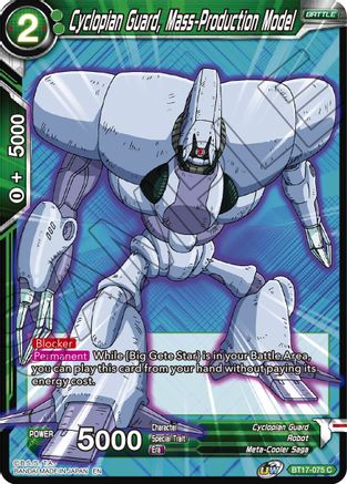 Image of Cyclopian Guard, Mass-Production Model (BT17-075) - Ultimate Squad Foil