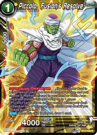 Image of Piccolo, Fusion's Resolve (BT17-099) - Ultimate Squad