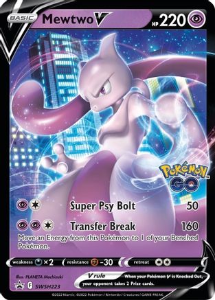 Image of Mewtwo V SWSH223  - Holofoil SWSH Sword & Shield Promo Cards - Promo