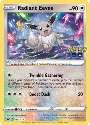 Image of Radiant Eevee SWSH230  - Holofoil SWSH Sword & Shield Promo Cards - Promo