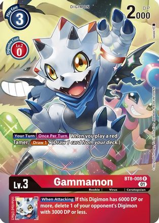 Image of Gammamon (Alternate Art) (BT8-008) - New Awakening Foil