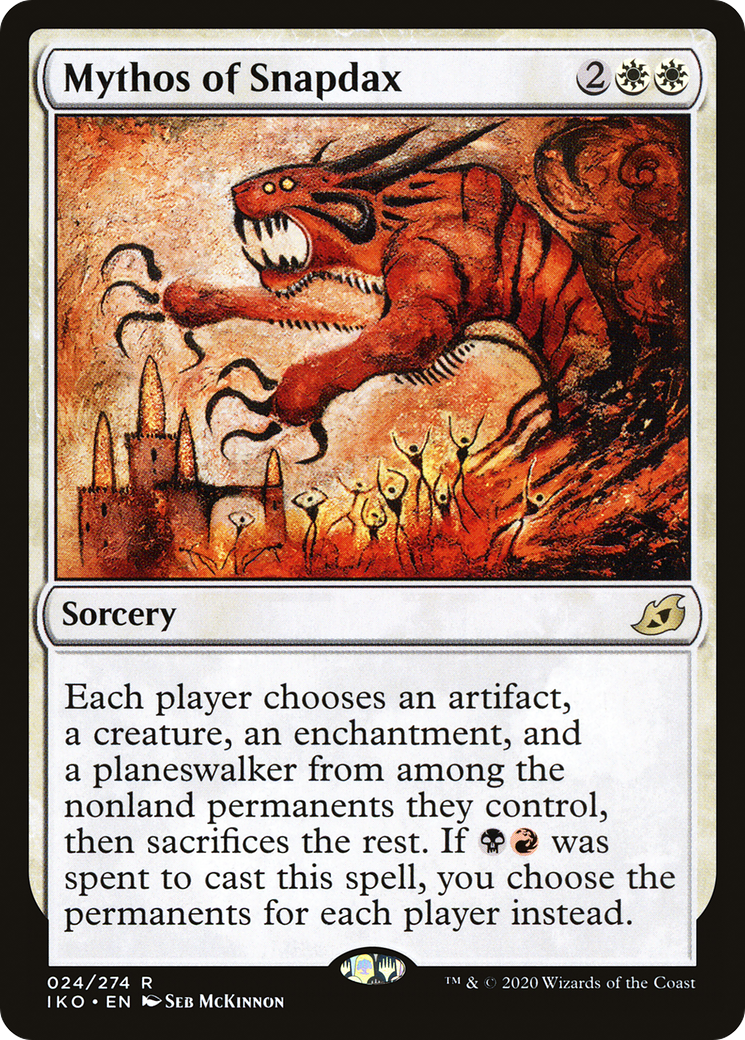 Image of Mythos of Snapdax (IKO-024) - Ikoria: Lair of Behemoths Foil