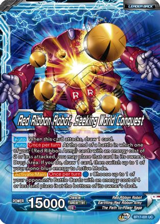 Image of Commander Red // Red Ribbon Robot, Seeking World Conquest (BT17-031) - Ultimate Squad Foil