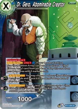 Image of Dr. Gero, Abominable Creator (BT17-034) - Ultimate Squad Foil
