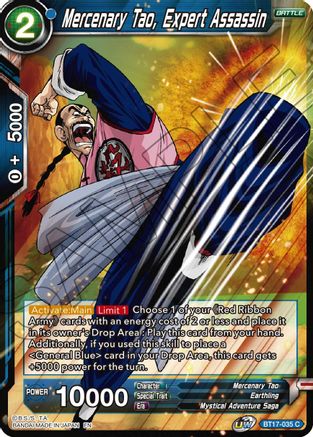 Image of Mercenary Tao, Expert Assassin (BT17-035) - Ultimate Squad Foil