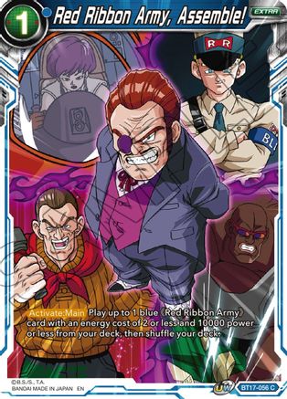 Image of Red Ribbon Army, Assemble! (BT17-056) - Ultimate Squad Foil