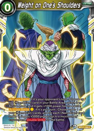 Image of Weight on One's Shoulders (BT17-106) - Ultimate Squad Foil