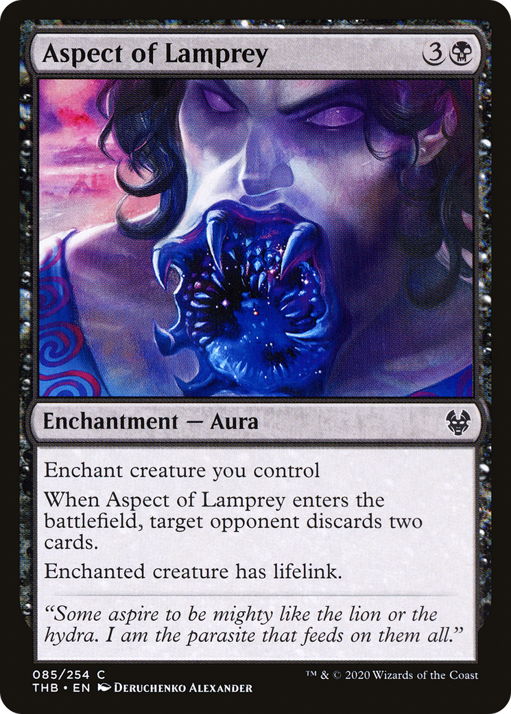 Image of Aspect of Lamprey (THB-085) - Theros Beyond Death Foil