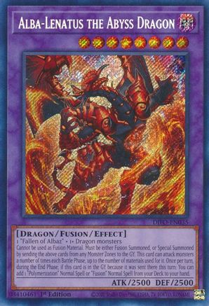 Image of Alba-Lenatus the Abyss Dragon (DIFO-EN035) - Dimension Force 1st Edition