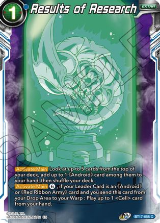Image of Results of Research (BT17-058) - Ultimate Squad Foil