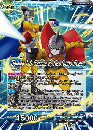 Image of Gamma 1 & Gamma 2 // Gamma 1 & Gamma 2, Newfound Foes (BT17-032) - Ultimate Squad