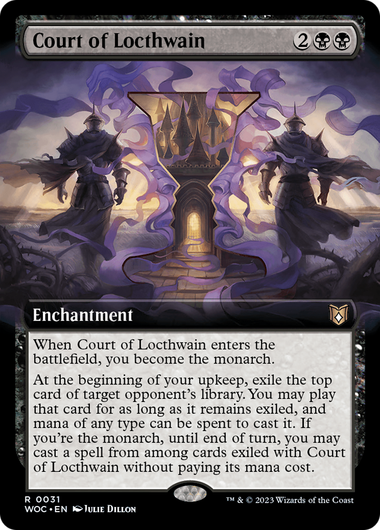 Image of Court of Locthwain (Extended Art) (WOC-031) - Wilds of Eldraine Commander: (Extended Art) Foil