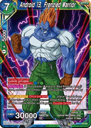 Image of Android 13, Frenzied Warrior (BT17-137) - Ultimate Squad