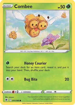 Image of Combee 011/189  - Reverse Holofoil SWSH10 Astral Radiance - Common