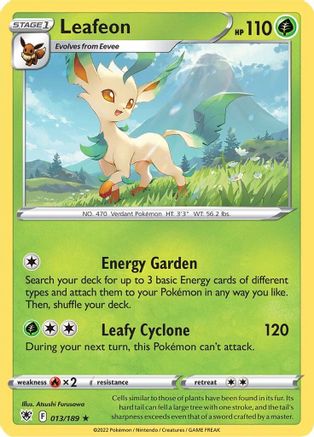 Image of Leafeon 013/189  SWSH10 Astral Radiance - Rare