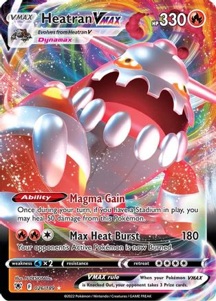 Image of Heatran VMAX 026/189  - Holofoil SWSH10 Astral Radiance - Ultra Rare