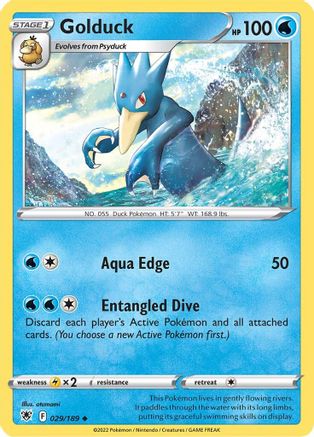 Image of Golduck 029/189  SWSH10 Astral Radiance - Uncommon