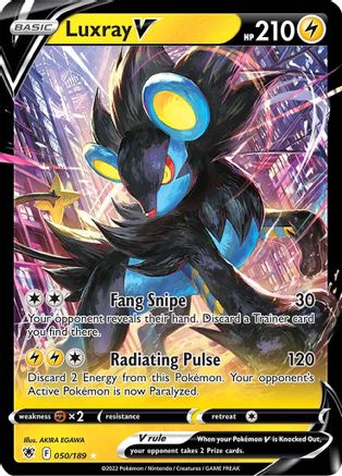 Image of Luxray V 050/189  - Holofoil SWSH10 Astral Radiance - Ultra Rare