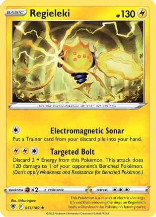 Image of Regieleki 051/189  SWSH10 Astral Radiance - Rare