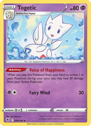 Image of Togetic 056/189  SWSH10 Astral Radiance - Uncommon