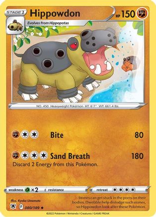 Image of Hippowdon 080/189  SWSH10 Astral Radiance - Uncommon