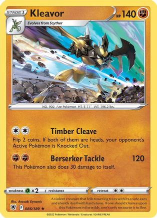 Image of Kleavor (86) 086/189  - Holofoil SWSH10 Astral Radiance - Holo Rare