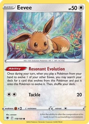 Image of Eevee 119/189  SWSH10 Astral Radiance - Common
