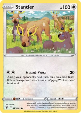 Image of Stantler 125/189  SWSH10 Astral Radiance - Common
