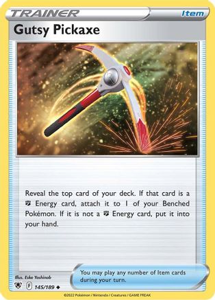 Image of Gutsy Pickaxe 145/189  SWSH10 Astral Radiance - Uncommon