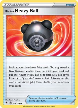 Image of Hisuian Heavy Ball 146/189  SWSH10 Astral Radiance - Uncommon