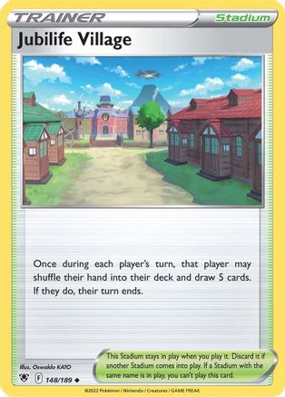 Image of Jubilife Village 148/189  SWSH10 Astral Radiance - Uncommon