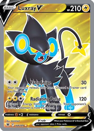 Image of Luxray V (Full Art) 168/189  - Holofoil SWSH10 Astral Radiance - Ultra Rare