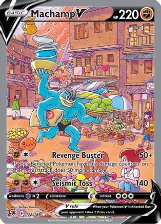 Image of Machamp V (Alternate Full Art) 172/189  - Holofoil SWSH10 Astral Radiance - Ultra Rare