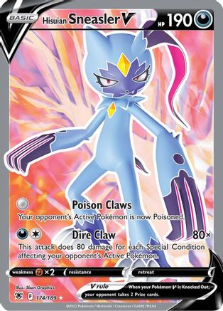 Image of Hisuian Sneasler V (Full Art) 174/189  - Holofoil SWSH10 Astral Radiance - Ultra Rare