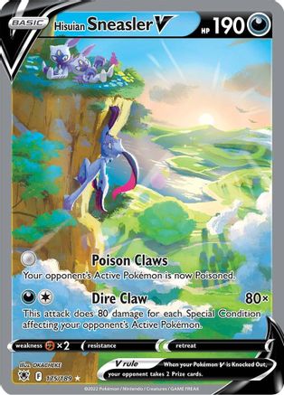 Image of Hisuian Sneasler V (Alternate Full Art) 175/189  - Holofoil SWSH10 Astral Radiance - Ultra Rare