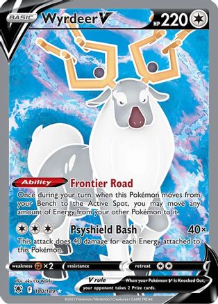 Image of Wyrdeer V (Full Art) 180/189  - Holofoil SWSH10 Astral Radiance - Ultra Rare