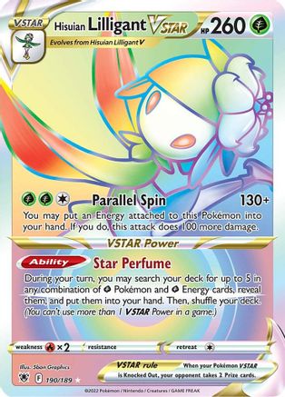 Image of Hisuian Lilligant VSTAR (Secret) 190/189  - Holofoil SWSH10 Astral Radiance - Secret Rare