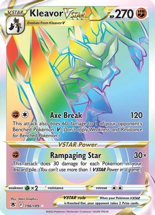Image of Kleavor VSTAR (Secret) 196/189  - Holofoil SWSH10 Astral Radiance - Secret Rare