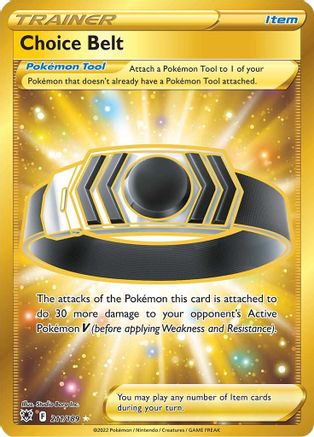 Image of Choice Belt (Secret) 211/189  - Holofoil SWSH10 Astral Radiance - Secret Rare
