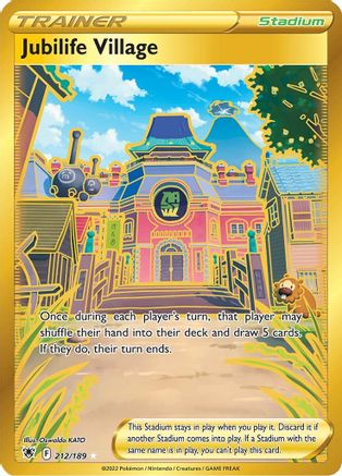 Image of Jubilife Village (Secret) 212/189  - Holofoil SWSH10 Astral Radiance - Secret Rare