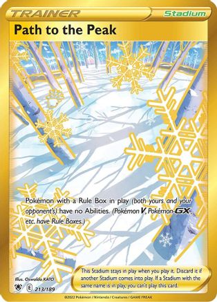 Image of Path to the Peak (Secret) 213/189  - Holofoil SWSH10 Astral Radiance - Secret Rare