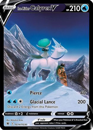 Image of Ice Rider Calyrex V TG14/TG30  - Holofoil SWSH10 Astral Radiance Trainer Gallery - Ultra Rare
