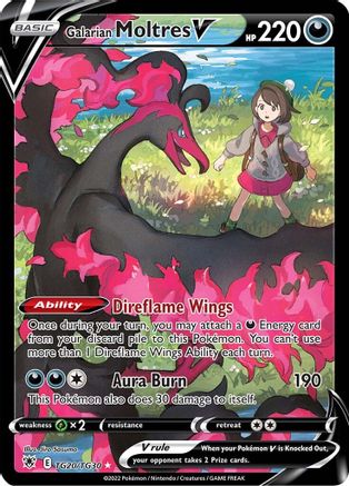 Image of Galarian Moltres V TG20/TG30  - Holofoil SWSH10 Astral Radiance Trainer Gallery - Ultra Rare